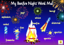 My Bonfire Night Word Mat 1 Poster Template