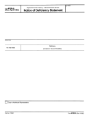Form 4089-a - Notice Of Deficiency Statement