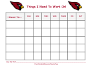 Things I Need To Work On Chart - Cardinals