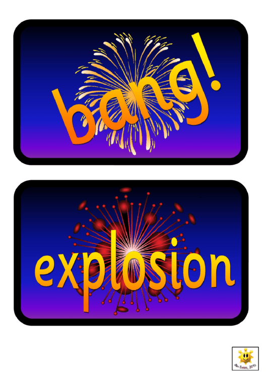 Bonfire Night Flash Cards Template Printable pdf