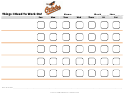 Things I Need To Work On Chart - Baltimore Orioles