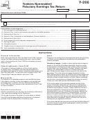 Form Y-206 - Yonkers Nonresident Fiduciary Earnings Tax Return - 2013