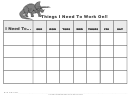 Things I Need To Work On Chart - Triceratops Gray