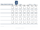 Things I Need To Work On Chart - Detroit Tigers