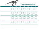 Things I Need To Work On Chart - Velociraptor Gray