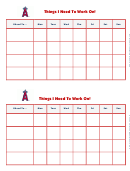 Things I Need To Work On Chart - Los Angeles Angels Double