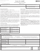 Form Ct-1120fp - Film Production Tax Credit - 2012
