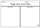Toys Old And New Worksheet Printable pdf