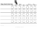 Things I Need To Work On Chart - Chicago White Sox