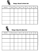 Things I Need To Work On Chart - Chicago White Sox Double