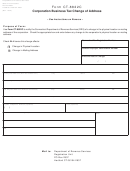 Form Ct-8822c - Corporation Business Tax Change Of Address