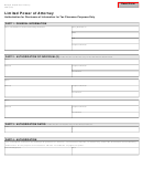 Form 3840 - Limited Power Of Attorney Authorization For Disclosure Of Information For Tax Clearance Purposes Only