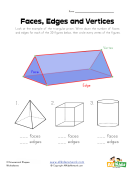 Faces, Edges And Vertices Worksheet