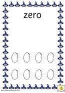 Number Tracing Sheet - 0-10