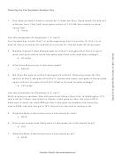Travelling By The Numbers Math Worksheet With Answer Key