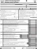 Form 109 - California Exempt Organization Business Income Tax Return - 2013