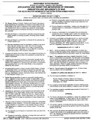Instructions For Form Atf F 6 - Application And Permit For Importation Of Firearms, Ammunition And Imploments Of War Printable pdf