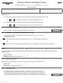 Arizona Form 329 - Employer Credit For Technology Training - 2002
