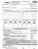 Form J-1065 - Income Tax - Partnership Return - City Of Jackson - 2002