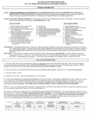 Form Ir - Instructions For Filing City Of Trenton Induvudual Returns - 2004