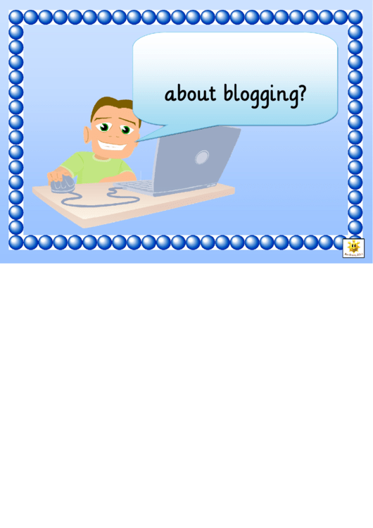 Blogging Poster Template Printable pdf