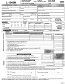Form L-1040n - Lansing Non-resident Income Tax Return - 2002