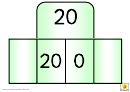 Foldover Number Chart 0-20 - Green