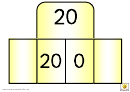 Foldover Number Chart 0-20 - Yellow