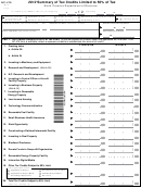 Form Nc-478 - Summary Of Tax Credits Limited To 50% Of Tax - 2012