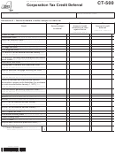 Form Ct-500 - Corporation Tax Credit Deferral - 2012 Printable pdf