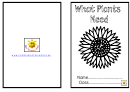 What Plants Need Activity Sheets