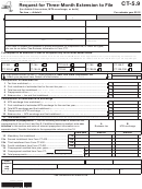 Form Ct-5.9 - Request For Three-month Extension To File - 2012