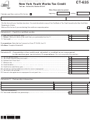 Form Ct-635 - New York Youth Works Tax Credit - 2012
