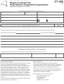 Form Ct-396 - Report Of License Fee Rural Electric Cooperative Corporations