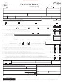 Fillable Form It-204 - Partnership Return - 2012 Printable pdf