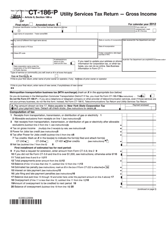 form-ct-186-p-utility-services-tax-return-gross-income-2012