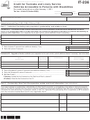 Fillable Form It-236 - Credit For Taxicabs And Livery Service Vehicles Accessible To Persons With Disabilities - 2012 Printable pdf