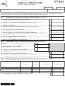 Form Ct-33.1 - Claim For Capco Credit - 2012 Printable pdf