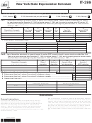 Fillable Form It-399 - New York State Depreciation Schedule - 2012 Printable pdf