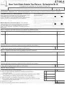 Form Et-90.4 - Schedules M-n - New York State Estate Tax Return