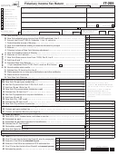 Fillable Form It-205 - Fiduciary Income Tax Return - 2012 Printable pdf