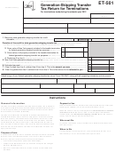 Form Et-501 - Generation-Skipping Transfer Tax Return For Terminations - 2012 Printable pdf