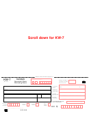 Form Kw-7 - Kansas Nonresident Owner Withholding Return