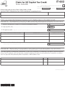Fillable Form It-602 - Claim For Ez Capital Tax Credit - 2012 Printable pdf