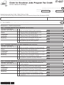 Form It-607 - Claim For Excelsior Jobs Program Tax Credit - 2012