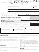 Form Et-500 - Generation-Skipping Transfer Tax Return For Distributions - 2012 Printable pdf