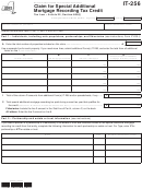 Fillable Form It-256 - Claim For Special Additional Mortgage Recording Tax Credit - 2012 Printable pdf