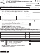 Fillable Form It-613 - Claim For Environmental Remediation Insurance Credit - 2012 Printable pdf