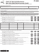 Fillable Form It-209 - Claim For Noncustodial Parent New York State Earned Income Credit - 2012 Printable pdf