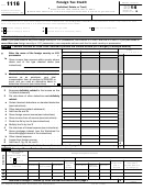 Fillable Form 1116 - Foreign Tax Credit - 2014 Printable pdf